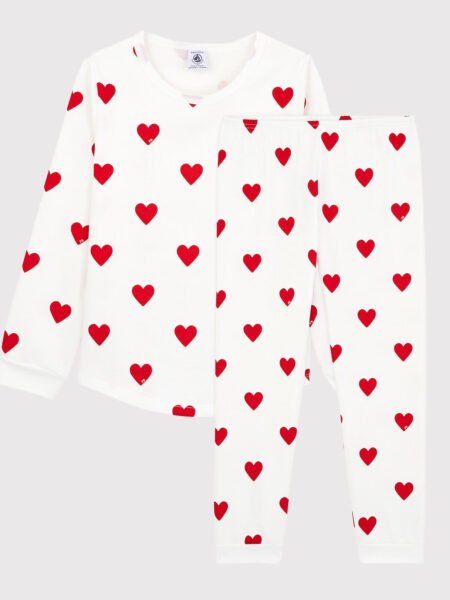 PIŽAMA SRČKI TOPLA