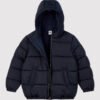A01KY01D BUNDA S FLISOM TEMNO MODRA