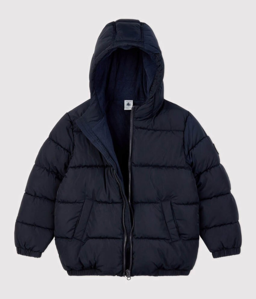 A01KY01D BUNDA S FLISOM TEMNO MODRA