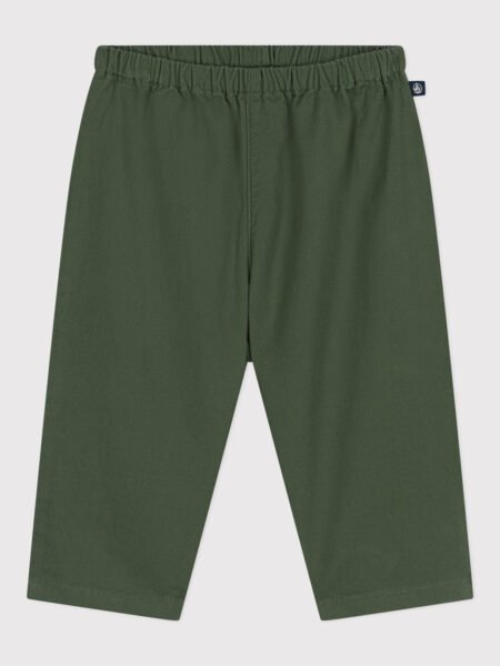 HLAČE LANENE ZELENE