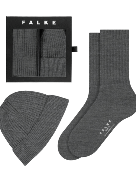 FALKE DARILNI SET NOGAVICE + KAPA SIV