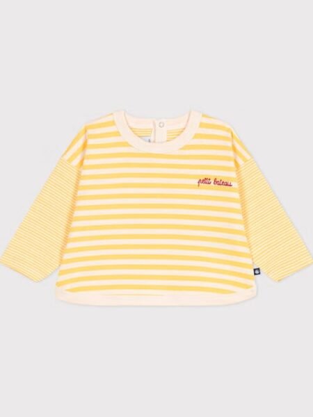 MAJICA ČRTE RUMENA