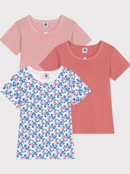 MAJICA KRATEK ROKAV 3X ROŽICE