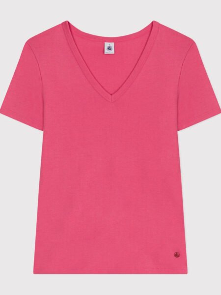 MAJICA V-IZREZ ROZA