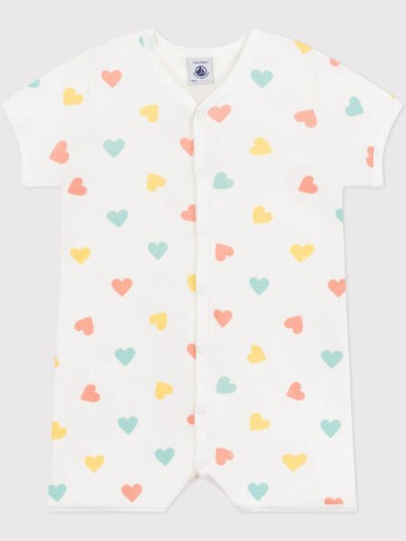 PIŽAMA PAJAC KRATEK SRČKI