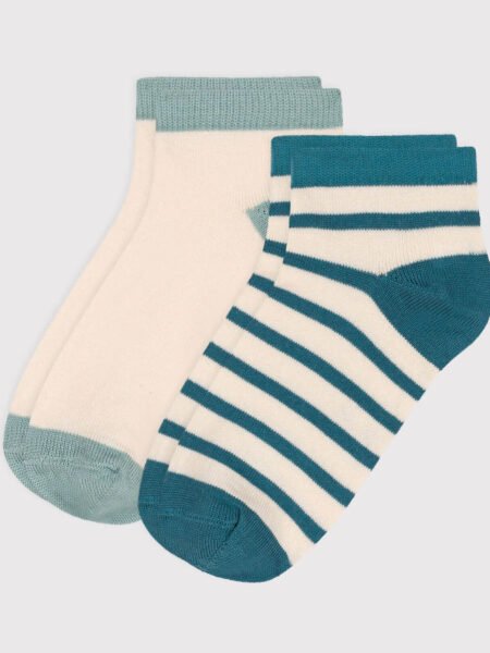 NOGAVICE NIZKE 2X BEŽ/ZELENE