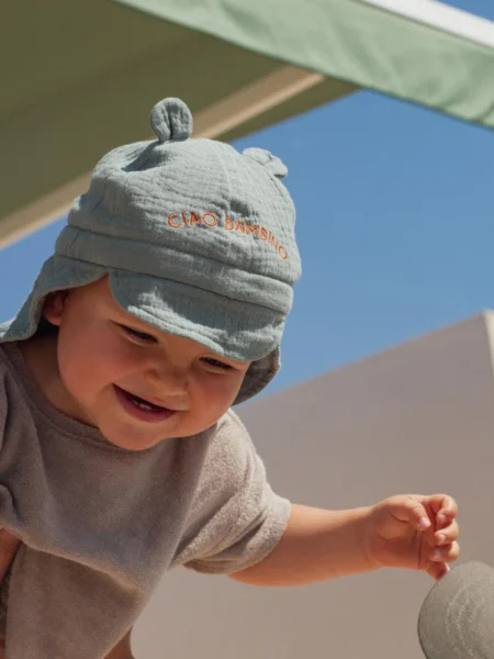 CHAMAYE KLOBUČEK Z UŠESKI CIAO BAMBINO MINT