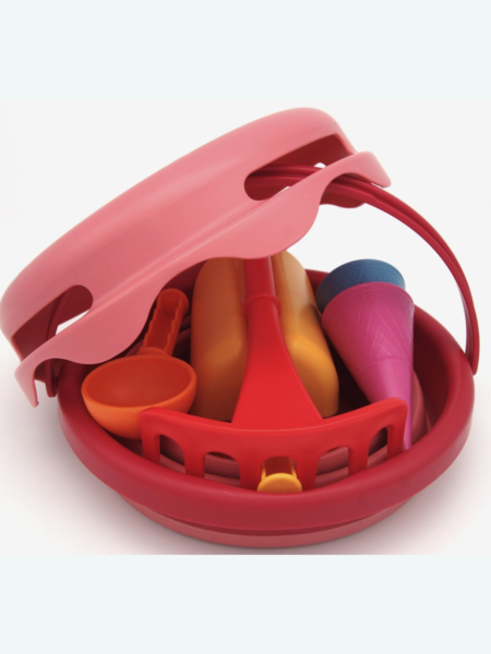 COMPACTOYS SET ZA PESEK 7V1 - RDEČ