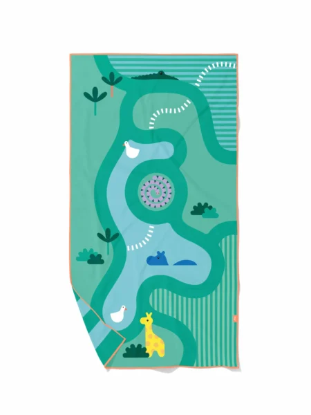 QUUT IGRALNA BRISAČA L 180×100 SAFARI