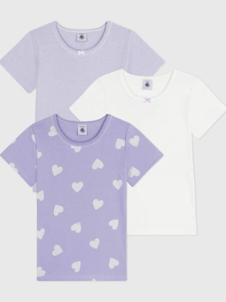 MAJICA KRATEK ROKAV 3X SRČKI