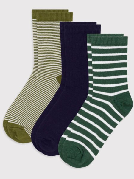 NOGAVICE 3X ZELENE ČRTE