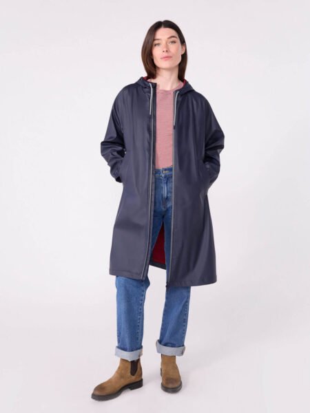 DEŽNI PLAŠČ TEMNO MODER