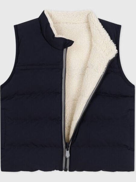 OBOJESTRANSKI BREZROKAVNIK TEMNO MODER