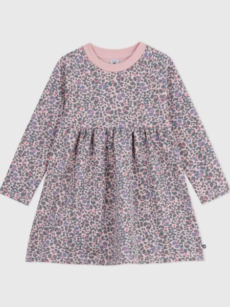 OBLEKA LEOPARD ROZA