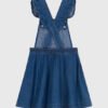 A0E1N01D OBLEKA DENIM