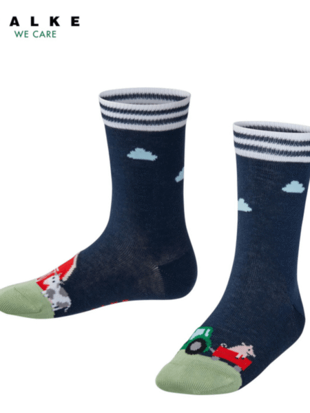 FALKE NOGAVICE KMETIJA TEMNO MODRE