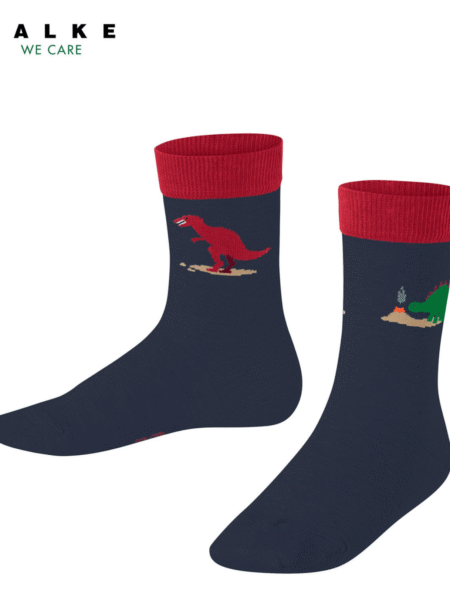 FALKE NOGAVICE DINOZAVRI TEMNO MODRE