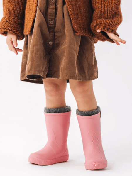 SNUGI DEŽNI ŠKORNJI WOOLYSPLASH ROZA