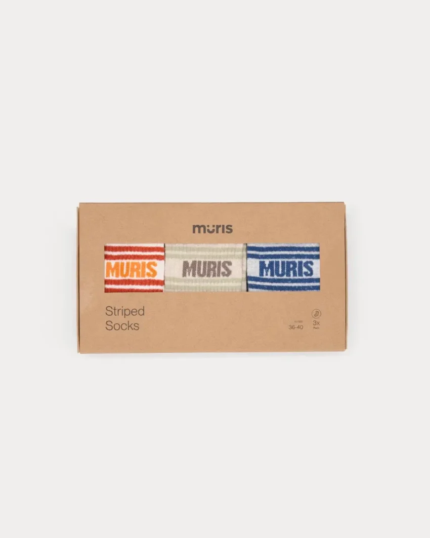 muris_product_striped_socks_she_studio_3 MURIS NOGAVICE MIX BEŽ/BELE/SIVE