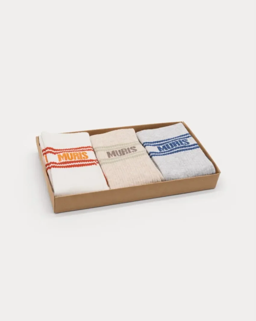 muris_product_striped_socks_she_studio_4 MURIS NOGAVICE MIX BEŽ/BELE/SIVE