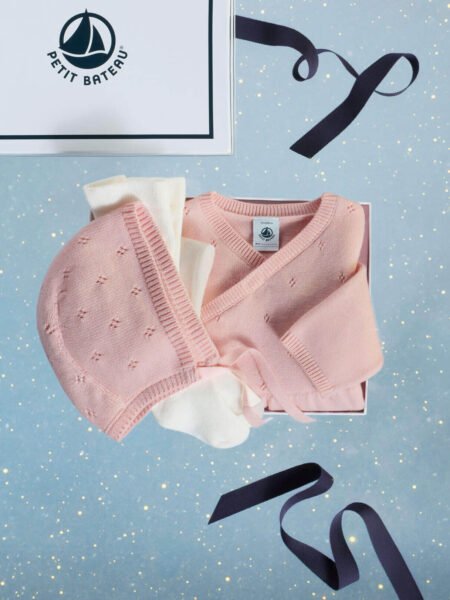 VOLNEN DARILNI KOMPLET KAPA + PAJAC + ŽABE