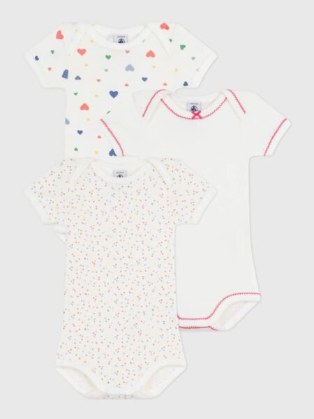 BODI KR. ROKAV 3X SRČKI & PIKICE