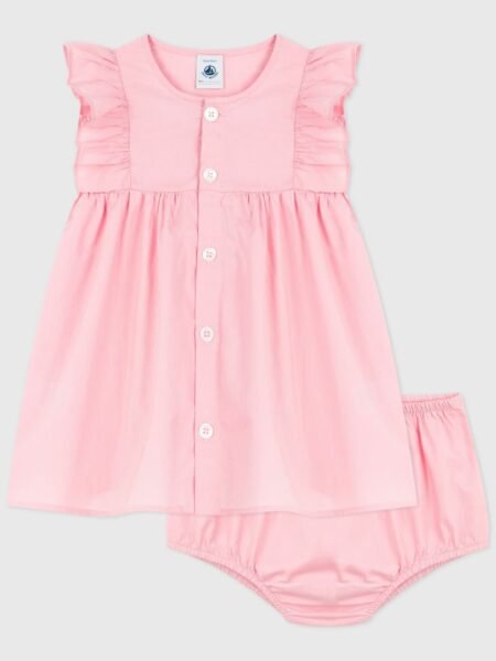 KOMPLET OBLEKA + HLAČKE ROZA