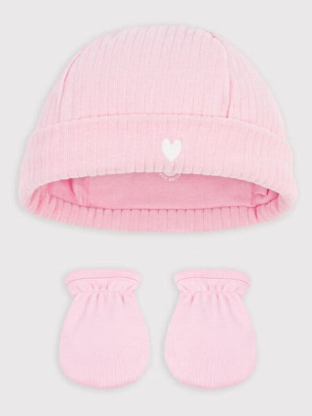 KAPA + ROKAVICE ROZA VELUR