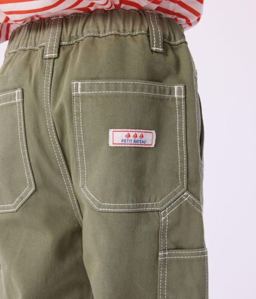 A0F0701J2 HLAČE DENIM OLIVNE