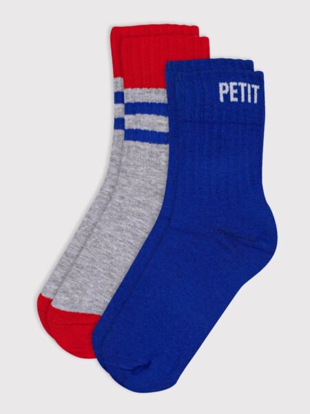 NOGAVICE 2X MODRO/RDEČE/SIVE